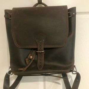 Saddleback Leather Drawstring Leather Backpack, DCB (discontinued)